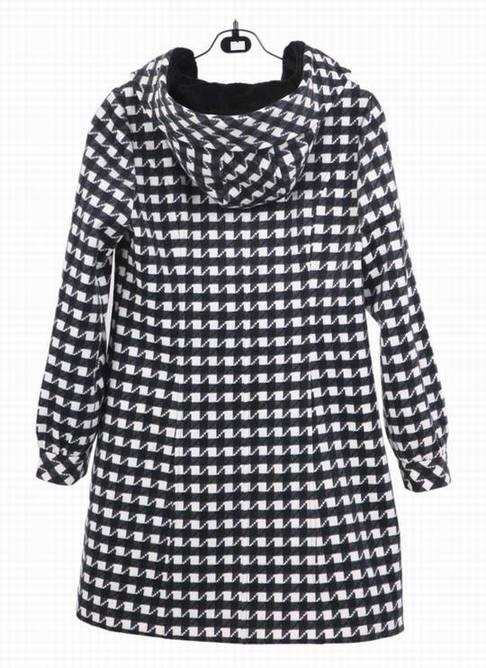 AZA奥佐娅 09冬装新品 格子连帽女式大衣WM2838 - den637911 - Alinmna