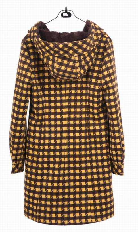 AZA奥佐娅 09冬装新品 格子连帽女式大衣WM2838 - den637911 - Alinmna