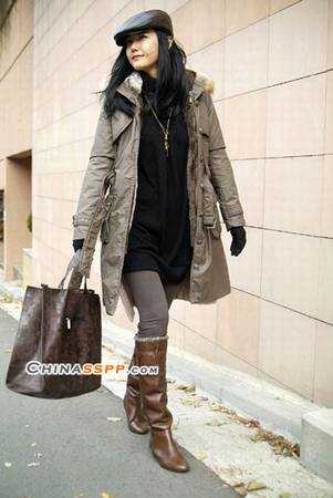 服饰搭配技巧:美女示范4款超显瘦棉服巧搭 - shuijingrainbow - 七彩服饰的博客