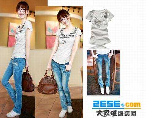 夏装新款女士服装上衣 - 大家旺服装网 - 大家旺服装网的博客 夏装新款女士服装上衣之T恤