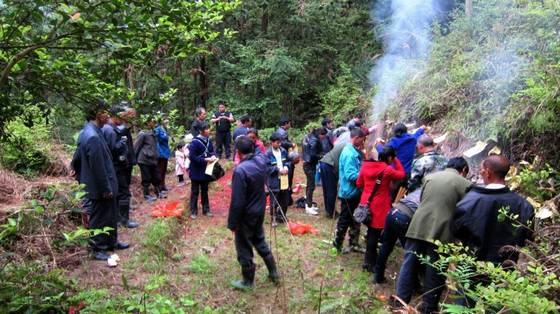 郭名德作品选之清明节桂东人挂纸的习俗 郭名德作品选之清明节桂东人挂纸的习俗