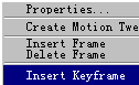 插入关键帧