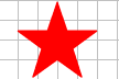 被填充的五角星