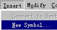 插入新图符菜单