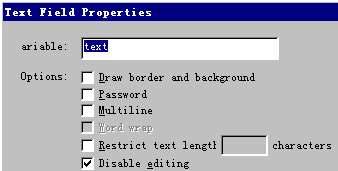 设置文本框的变量