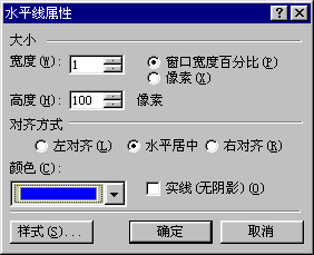水平线属性