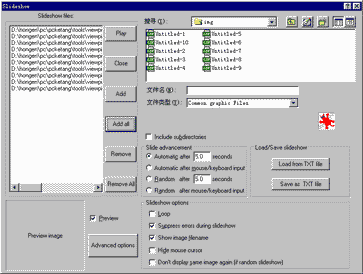 幻灯片形式播放
