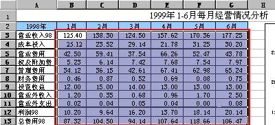 每月经营情况表