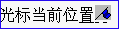 文字后面的一个小旗的图标
