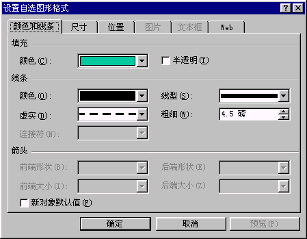 设置自选图形格式