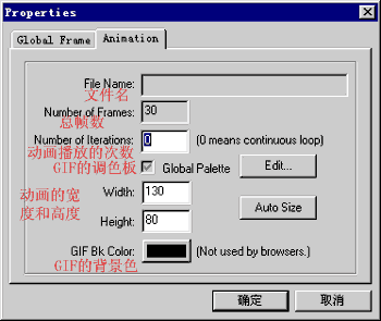 Animation选项卡的内容