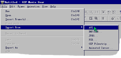 导入AVI文件