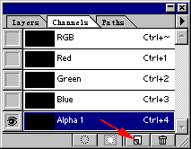新建Alpha 1通道