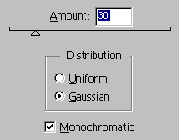 Add Noise滤镜设置