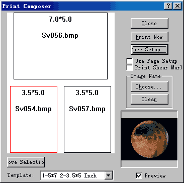 Print Composer对话框