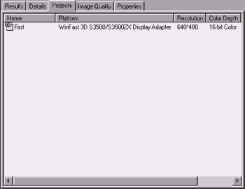 Projects测试结果