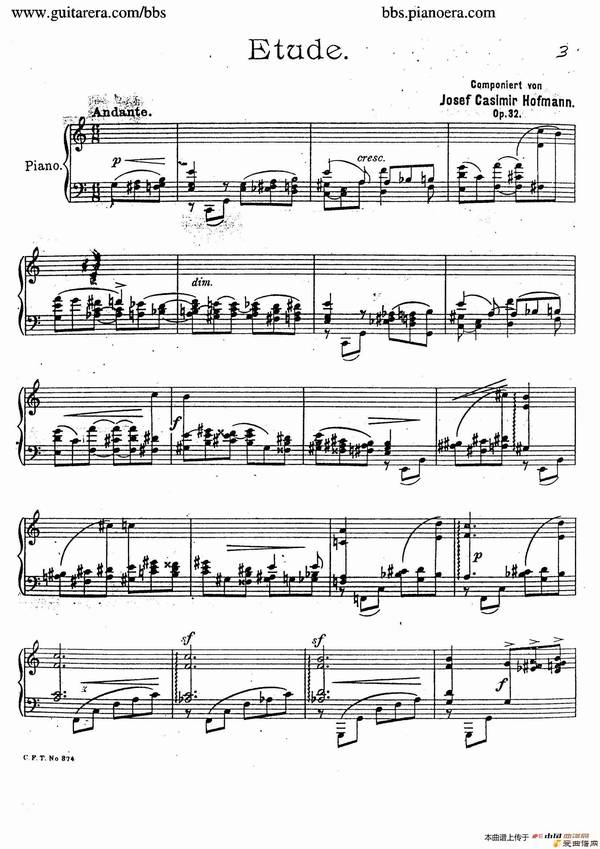 ١Etude in C Major For The Left Hand Op.32