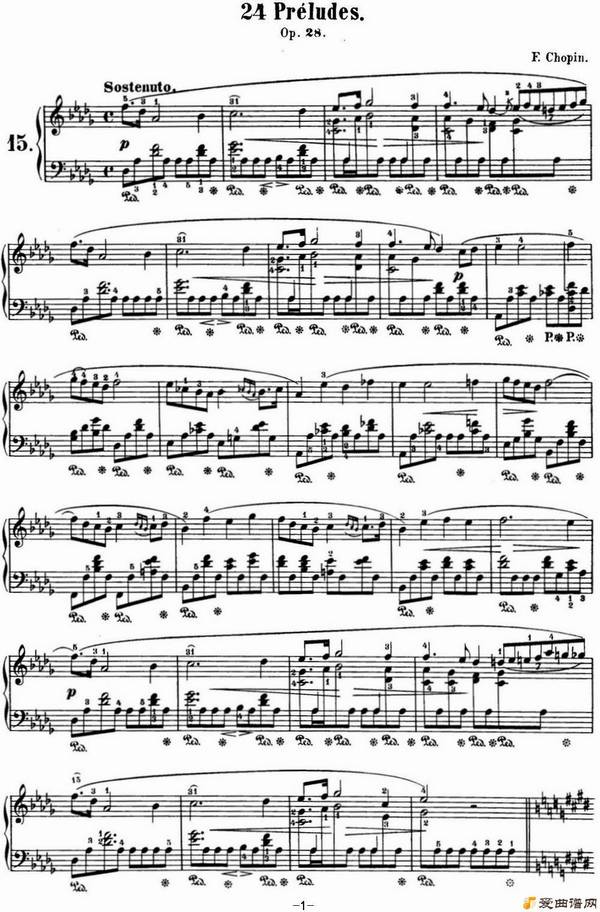 ١Ф 24׸ǰ Op.28 No.15 D Ρ