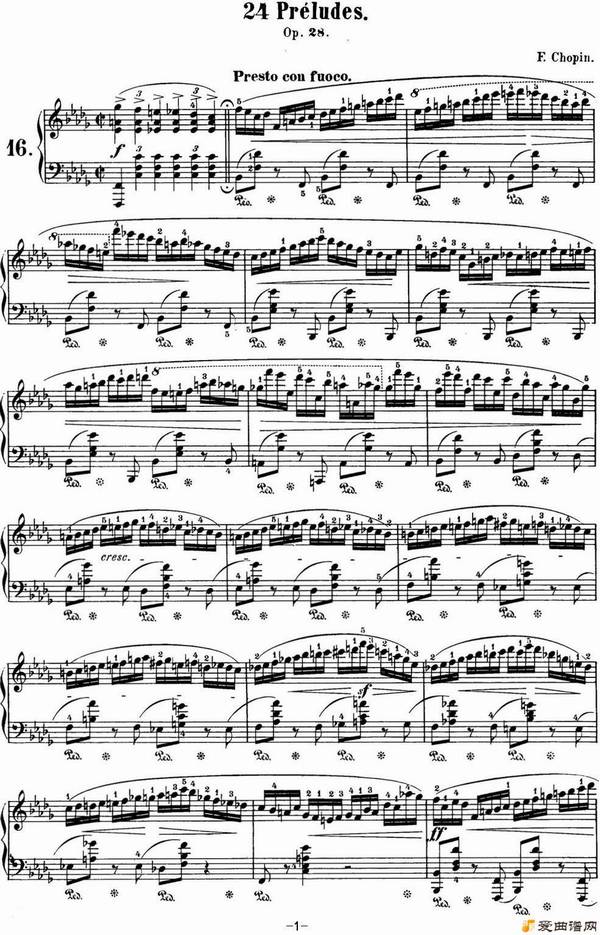 ١Ф 24׸ǰ Op.28 No.16 BС