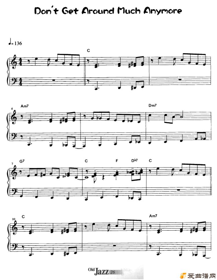 ���١�Don't Gat Around Much AnyMore��