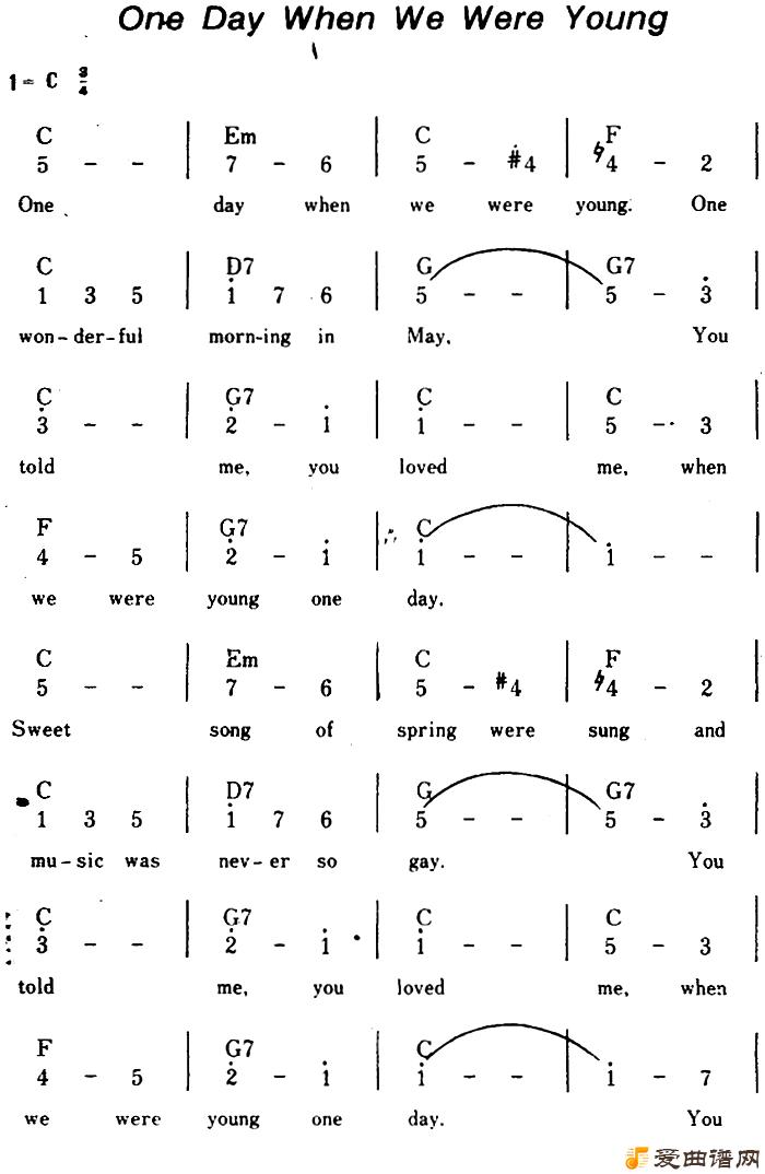 �����[��]One Day When We Were Young��