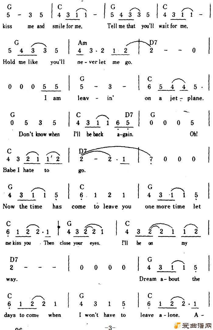 []Leaving On A Jet Plane