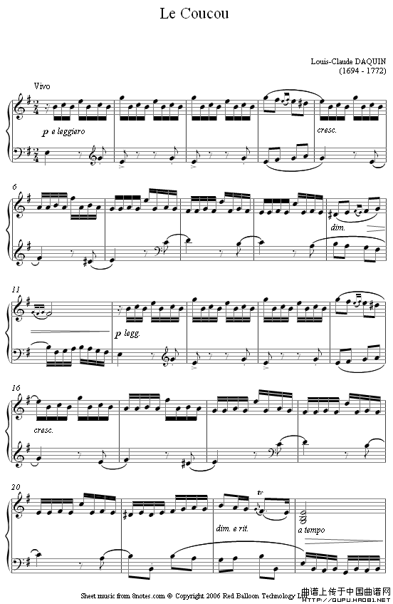 手风琴《LE COUCOU》