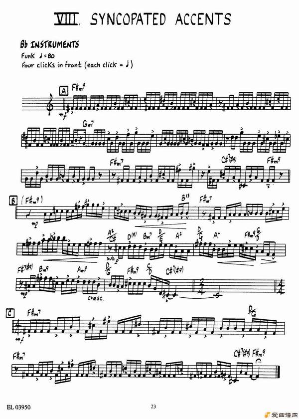 ˹SYNCOPATED ACCENTS