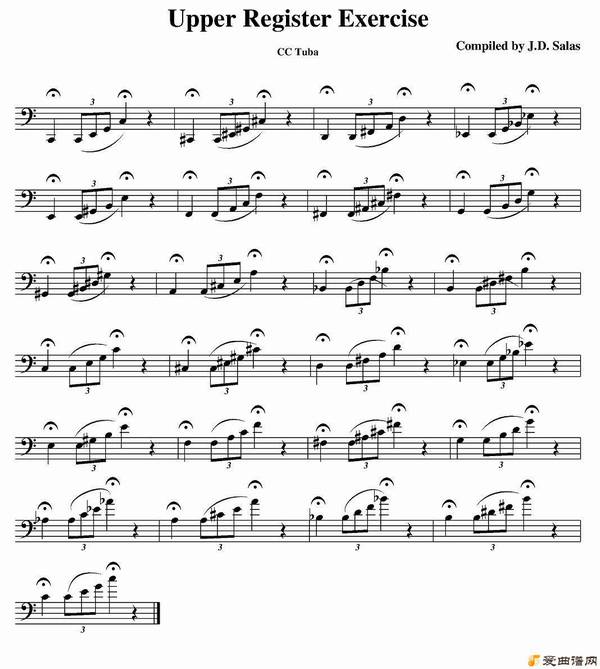 ͭ�ܡ�Upper Register Exercise- CC Tuba��