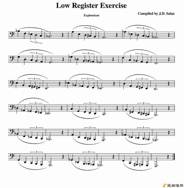 ͭ�ܡ�Low Register Exercise- Euphonium��