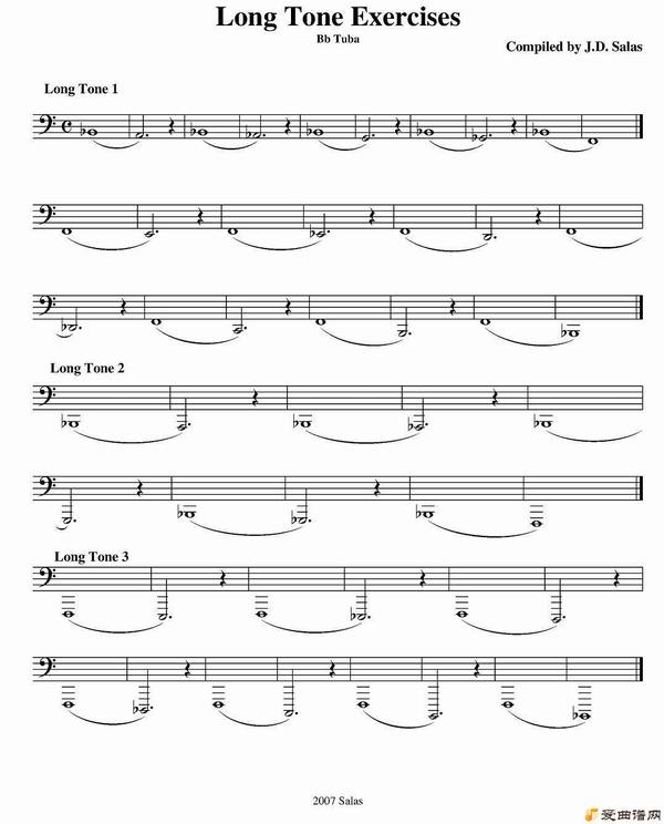 ͭܡLong Tone Exercises-Bb Tuba