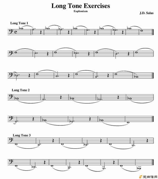 ͭ�ܡ�Long Tone Exercises-Euphonium��