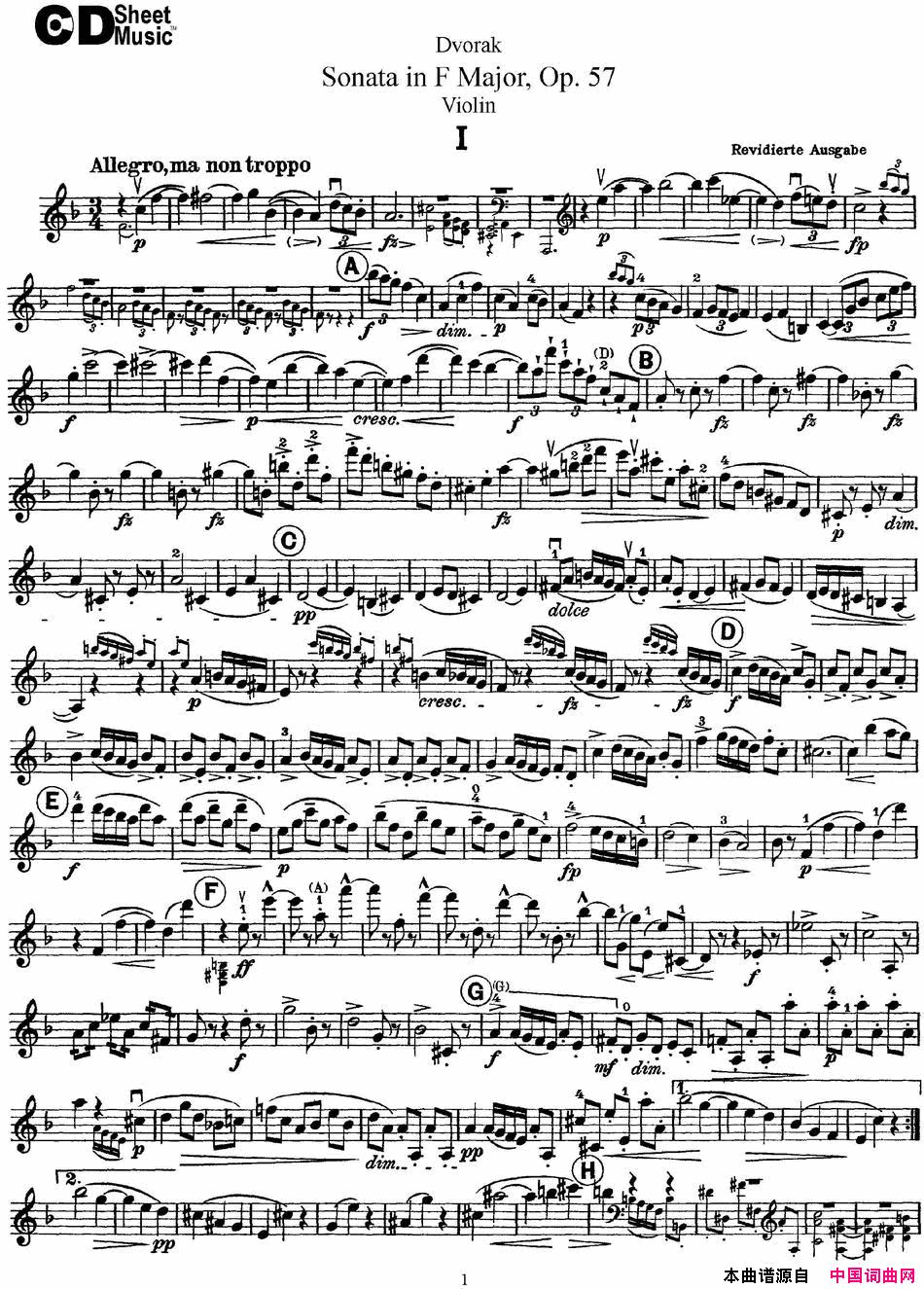 ٣ViolinSonataOp.57