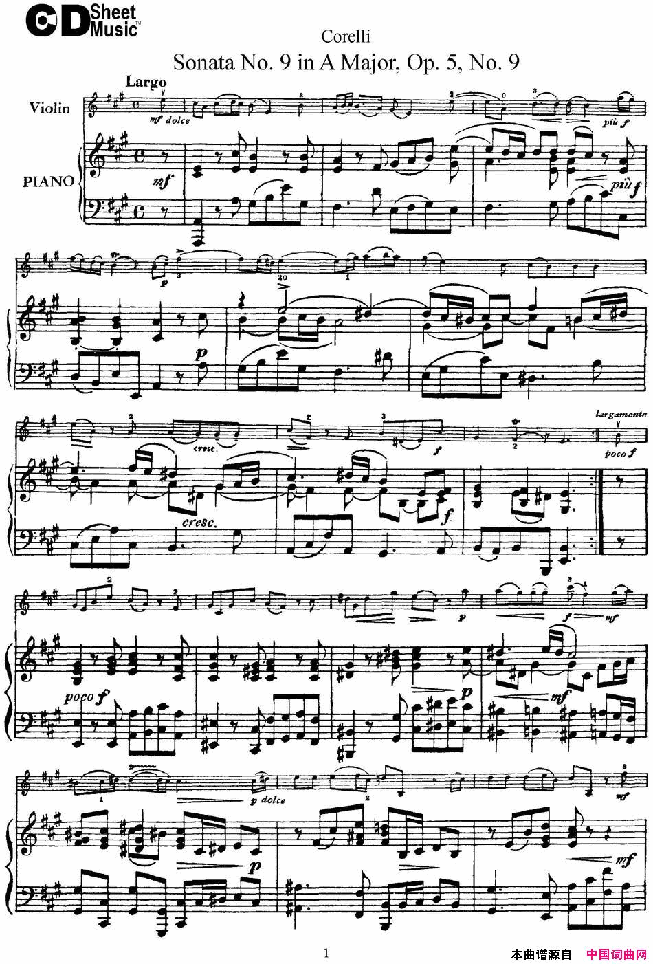 ٣SonataNo9inAMajorOp5No9С+ٰ