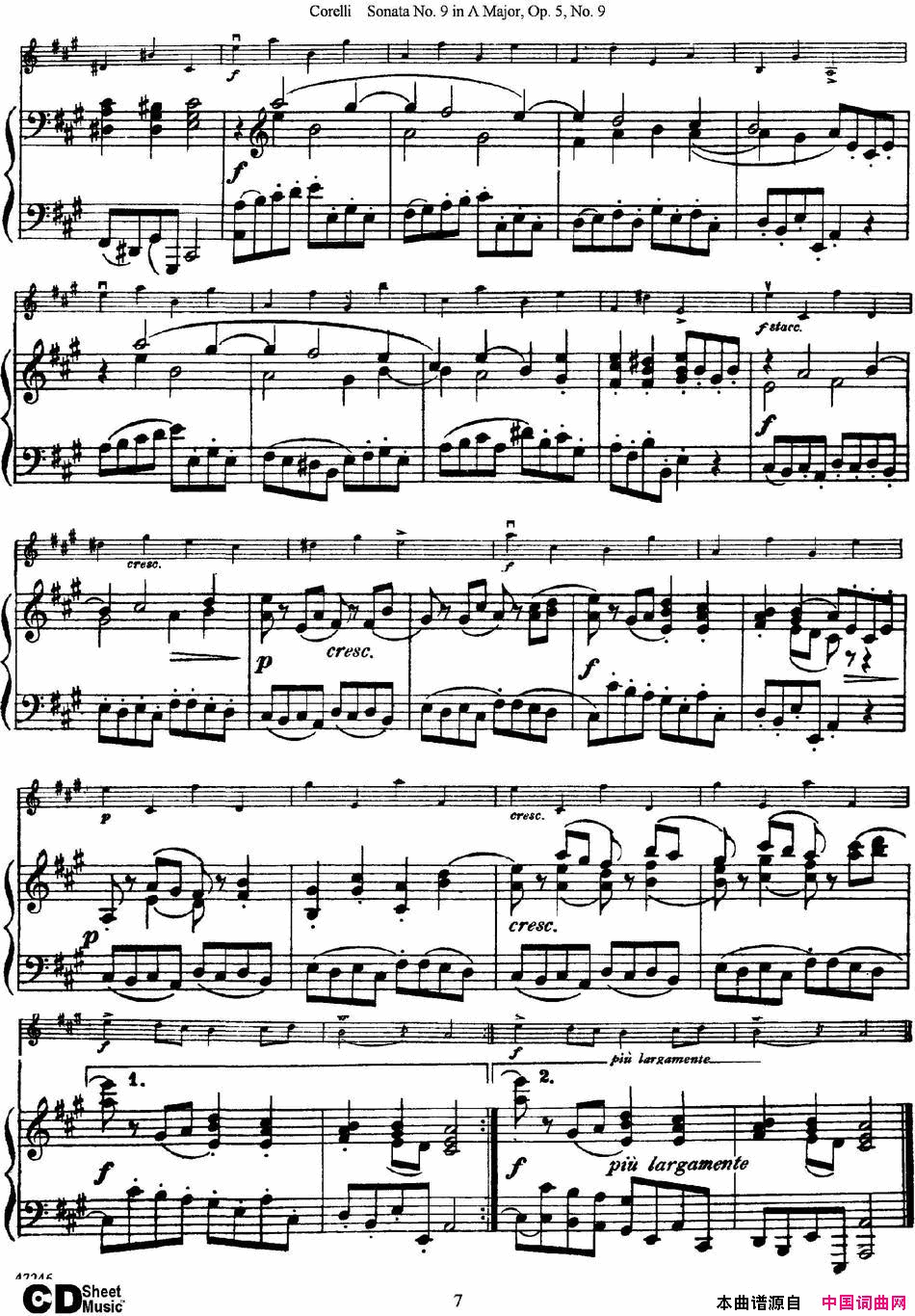 ٣SonataNo9inAMajorOp5No9С+ٰ