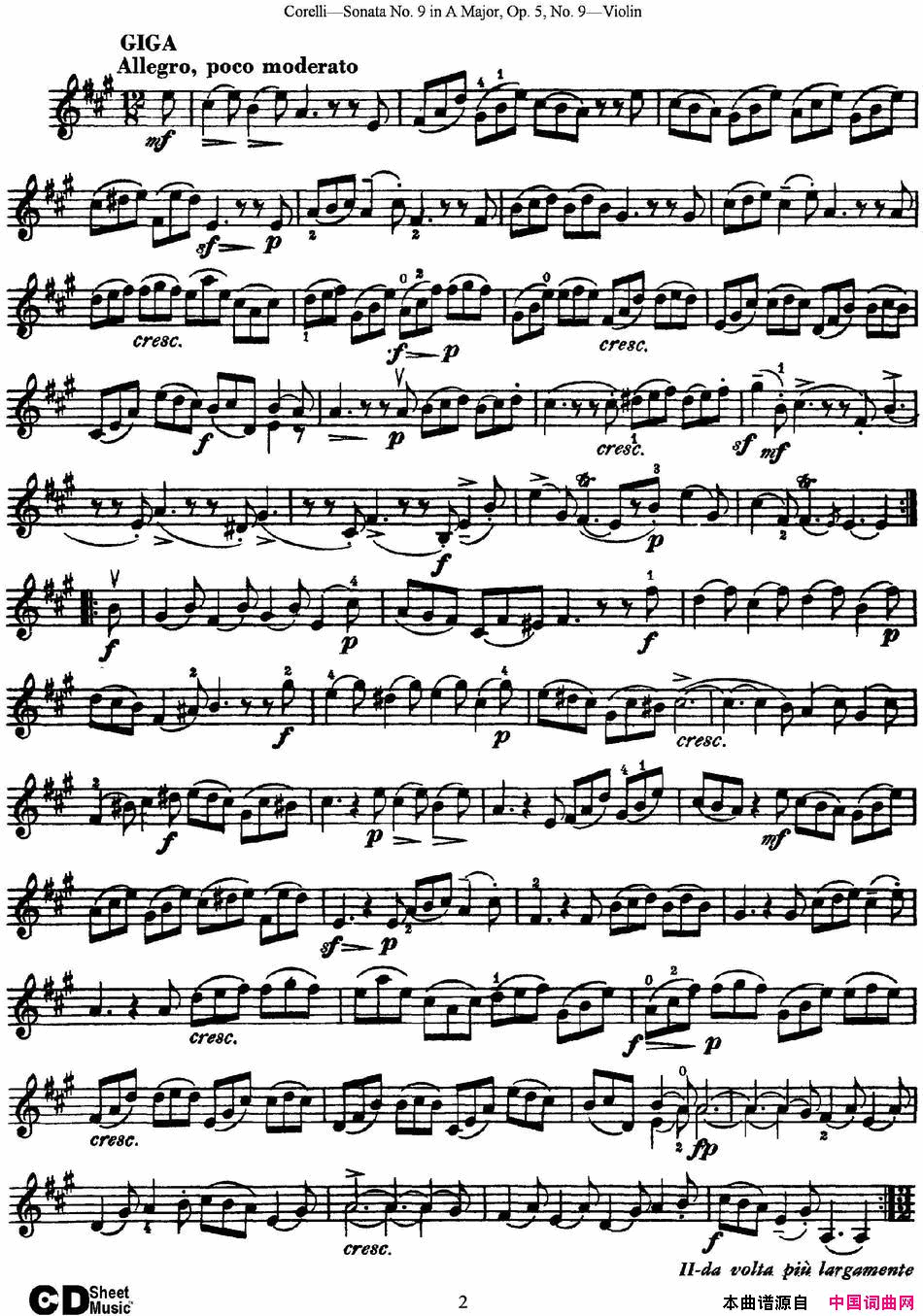 ٣SonataNo9inAMajorOp5No9