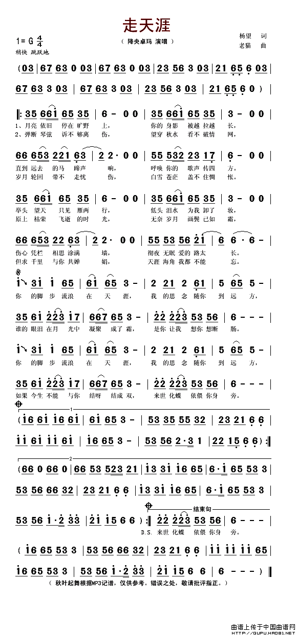 走天涯_降央卓玛