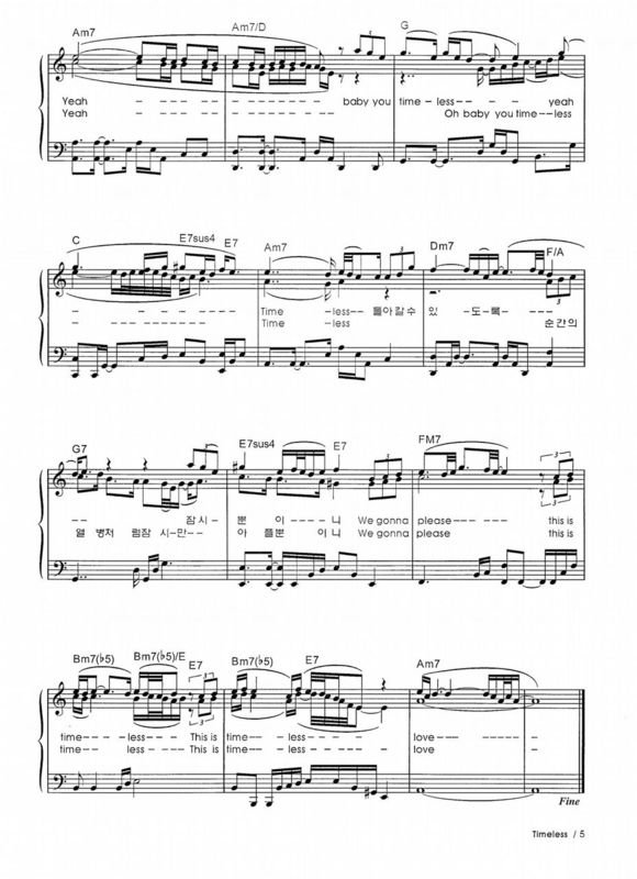 timeless钢琴谱