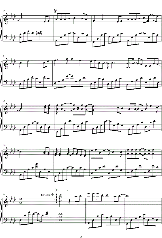 香水有毒钢琴谱