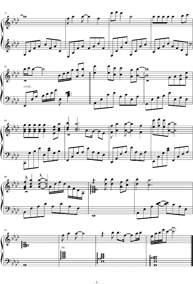 香水有毒钢琴谱