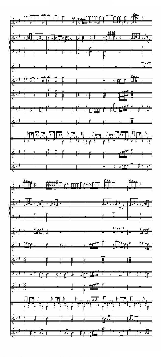 只要你过得比我好钢琴谱