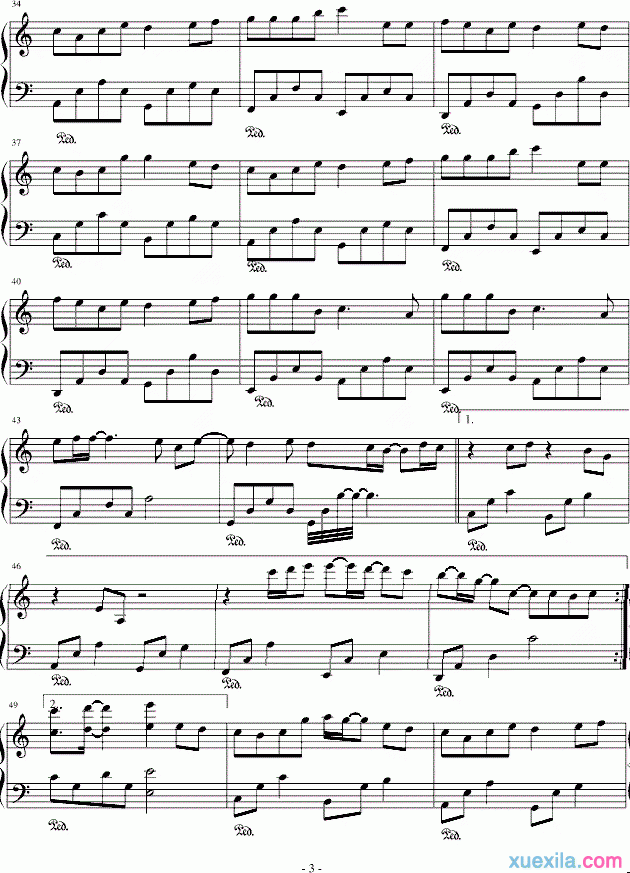 罗志祥爱转角钢琴谱