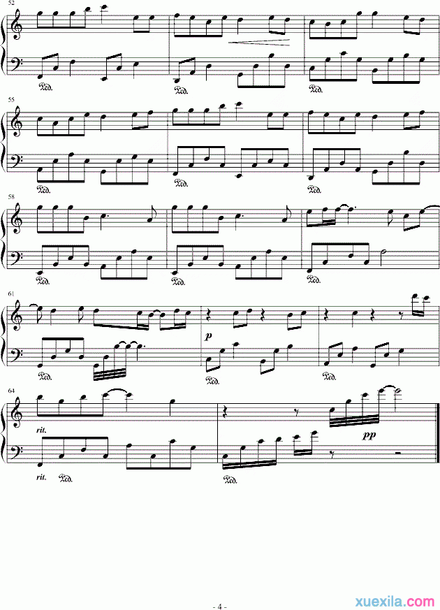 罗志祥爱转角钢琴谱