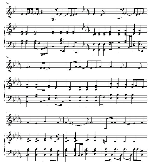 周杰伦黑色幽默钢琴谱