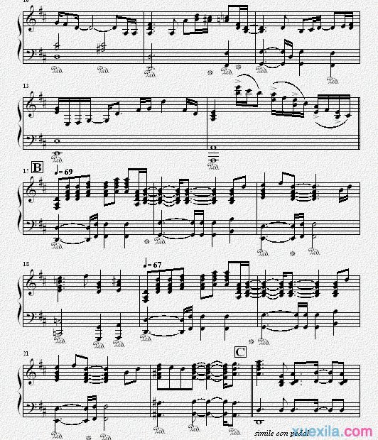 up where we belong柔钢琴谱