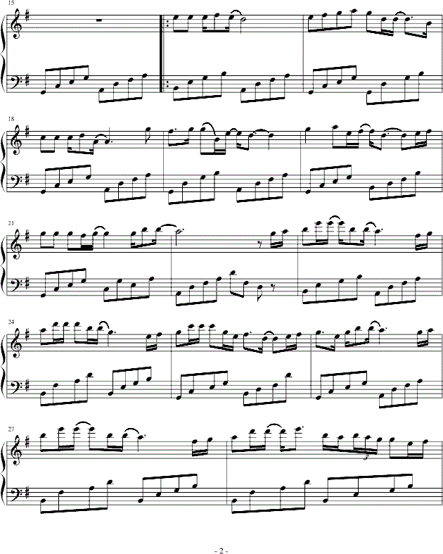 马天宇该死的温柔钢琴谱