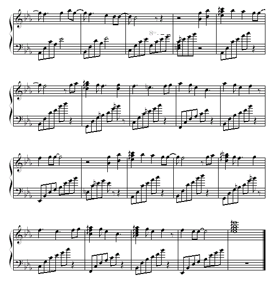 SHE一眼万年钢琴谱