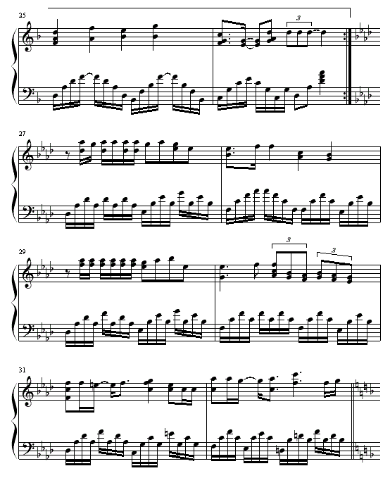 犬夜叉Every Heart钢琴谱