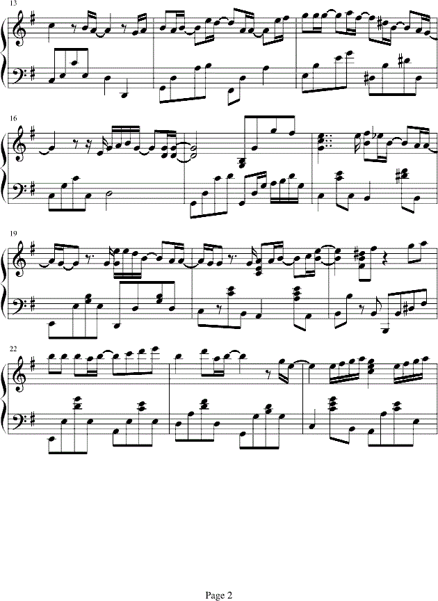 张靓颖这该死的爱钢琴谱