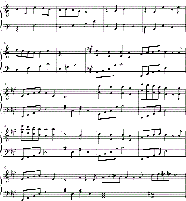 王心凌那年夏天宁静的海钢琴谱